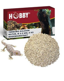 Hobby Terrano Kalzium Kies Natur 5 kg Bodensubstrat für Echsen Schlangen und Schildkröten - 5 kg – Bild 1 von 13