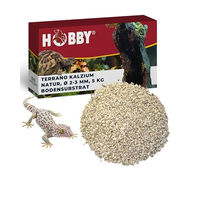 Produktbild von Hobby Terrano Kalzium Kies Natur 5 kg Bodensubstrat für Echsen Schlangen und Schildkröten - 5 kg