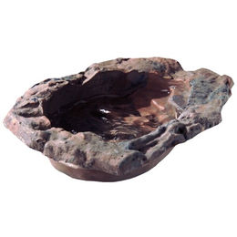 Hobby TerraPond Wassernapf Badeschale für Schlangen und Schildkröten Braun Größe S 23x17x6 cm - 1 Stk. – Bild 1 von 3