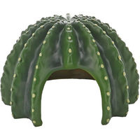 Produktbild von HOBBY Terrariendeko Cactus Home 3 Höhle aus Kunstharz in Grün für Schlangen und Echsen