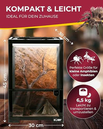 Hobby Terraristik Fix und Easy Nano 2 Terrarium Schwarz 30x30x45cm für Insekten und Amphibien – Bild 1 von 5