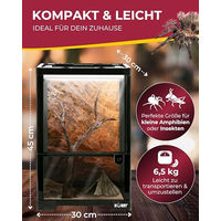 Produktbild von Hobby Terraristik Fix und Easy Nano 2 Terrarium Schwarz 30x30x45cm für Insekten und Amphibien