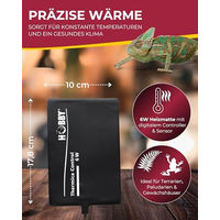 Produktbild von Hobby Thermica Control 6 W Heizmatte mit Temperaturregler und Sensor für Reptilien und Amphibien - 6 Stk.