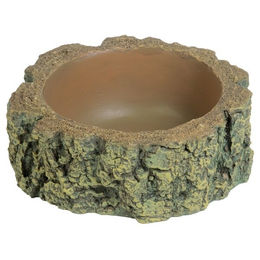 Hobby Trinkschale Bark 1 Wassernapf aus Kunstharz für Reptilien wie Gecko Schlange oder Schildkröte 9x9x3 cm – Bild 1 von 2