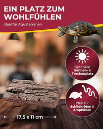 Hobby Turtle Island 1 Schwimminsel für Schildkröten mit natürlichem Felsdesign 17,5 x 11 cm – Bild 1 von 6