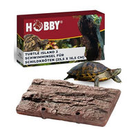 Produktbild von Hobby Turtle Island 2 Schwimminsel für Schildkröten mit natürlichem Felsdesign 25,5 x 16,5 cm