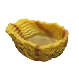 Hobby Wassernapf für Reptilien und Fische aus Kunstharz Größe S in Gelb Beige - 50 ml – Bild 1 von 3