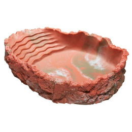 Hobby Wassernapf für Reptilien wie Leguan aus Kunstharz Rot Größe L - 550 ml – Bild 1 von 3