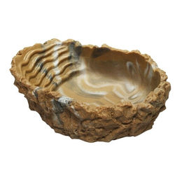 Hobby Wassernapf Trinkschale für Reptilien aus Kunstharz Grau Beige Braun Größe M 150 ml - 150 ml – Bild 1 von 6