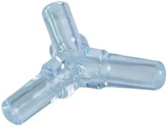 Produktbild von Hobby Y-Verbinder aus Kunststoff in Blau und Transparent 2er-Set