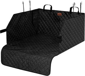 Hobbydog Autoschondecke Kofferraumschutzdecke für Hunde aus Oxford-Gewebe wasserabweisend Schwarz Universalgröße 90x90 bis 110x100 cm – Bild 1 von 5