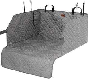 Hobbydog Autoschondecke Kofferraumschutzdecke für Hunde mit Seitenschutz aus Oxford-Gewebe grau Universalgröße 90x90 bis 110x100 cm wasserabweisend – Bild 1 von 4