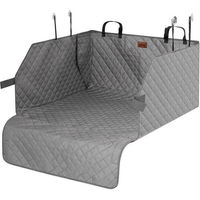 Produktbild von Hobbydog Autoschondecke Kofferraumschutzdecke für Hunde mit Seitenschutz aus Oxford-Gewebe grau Universalgröße 90x90 bis 110x100 cm wasserabweisend