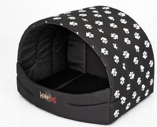 Hobbydog Hundebett und Hundehöhle aus Oxford-Gewebe für Hunde und Katzen in Schwarz – Bild 1 von 5