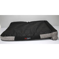 Produktbild von Hobbydog Hundebett XXL Schlafplatz Grau aus wasserabweisendem Oxford-Gewebe 115x80 cm
