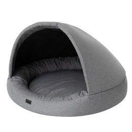 Hobbydog Hundehöhle und Hundebett für erwachsene Hunde und Katzen in Anthrazit 80 x 80 x 62 cm – Bild 1 von 13