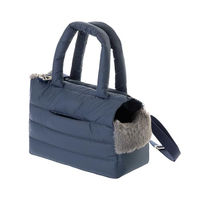 Produktbild von Hobbydog Transporttasche für Hunde und Katzen aus wasserabweisendem Polyester in Blau für kleine Rassen