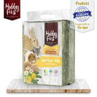 Produktbild von HobbyFirst HopeFarms Heu mit Blüten für Kaninchen und Meerschweinchen 1 kg