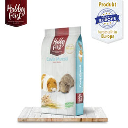 Produktbild von HobbyFirst HopeFarms Meerschweinchen Müsli Vegan Ergänzungsfutter ohne tierisches Protein 15 kg