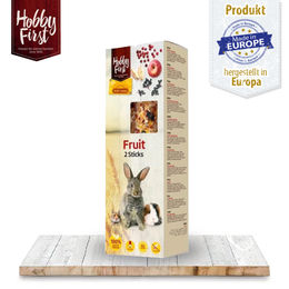 Produktbild von HobbyFirst HopeFarms Sticks Knabberstangen mit Früchten ohne tierisches Protein 110 g