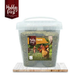 Produktbild von HobbyFirst Hühnerfutter Grünfutter Heu Gras 2000 g