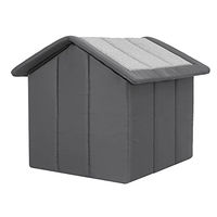Produktbild von HOBBYGARDEN Hundehütte Mini aus Graphit Ökoleinen und Graphit Oxford 32 x 38 cm