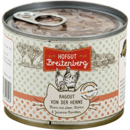 Produktbild von Hofgut Breitenberg Katzen Ragout Huhn und Lachs Stückchen in Sauce Adult 12x180g - 12 x 180 g