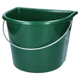 Produktbild von Hofman Animal Care Futtereimer aus Kunststoff mit flacher Seite grün 15 Liter