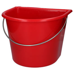 Produktbild von Hofman Animal Care Futtereimer aus Kunststoff mit flacher Seite Rot 15 Liter