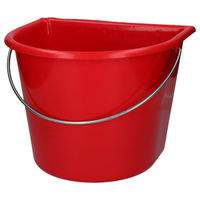 Produktbild von Hofman Animal Care Futtereimer aus Kunststoff mit flacher Seite Rot 15 Liter