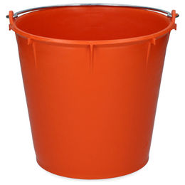Produktbild von Hofman Animal Care Futtereimer aus Kunststoff mit Griff orange 7 Liter