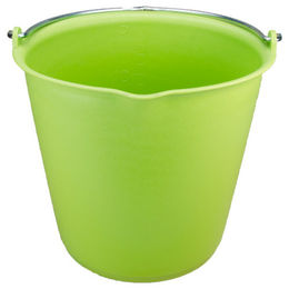 Produktbild von Hofman Animal Care Futtereimer mit Ausguss aus Kunststoff Limonengrün 15 Liter