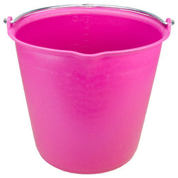 Produktbild von Hofman Animal Care Futtereimer mit Ausguss aus Kunststoff Rosa 15 Liter