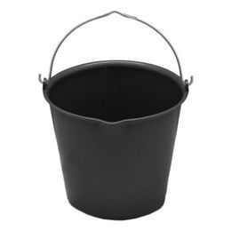Produktbild von Hofman Animal Care Futtereimer mit Ausguss aus Kunststoff Schwarz 15 Liter