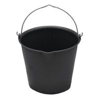 Produktbild von Hofman Animal Care Futtereimer mit Ausguss aus Kunststoff Schwarz 15 Liter