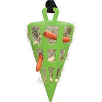 Produktbild von Hofman Animal Care Heukarotte Hay Slow Feeder Fun & Flex Carrot aus Naturkautschuk Grün