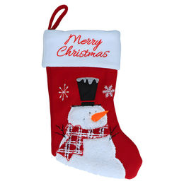 Produktbild von Hofman Animal Care Weihnachtssocke Christmas Stocking Wooly Snowman aus Stoff in Rot