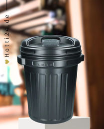 Produktbild von Hofman Futtertonne mit Drehverschluss aus Kunststoff Schwarz 40 Liter
