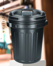 Produktbild von Hofman Futtertonne mit Drehverschluss aus Kunststoff Schwarz 70 Liter