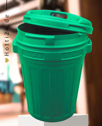 Produktbild von Hofman Futtertonne mit Drehverschluss Grün 70 Liter