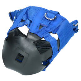 Holland Animal Care Anti-Graas Pferdemaulkorb aus Leder für Ponys in Blau – Bild 1 von 2