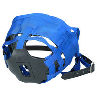 Produktbild von Holland Animal Care Anti-Graas Pferdemaulkorb aus Leder in Blau Größe XL