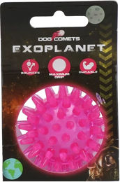 Holland Animal Care Dog Comets Exoplanet Hundespielzeug Ball aus Gummi Rosa Größe S – Bild 1 von 5