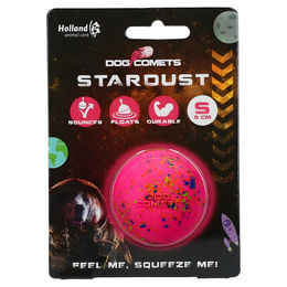 Holland Animal Care Dog Comets Hundespielzeug Ball Stardust aus Naturkautschuk Rosa Größe S – Bild 1 von 3