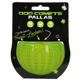 Holland Animal Care Dog Comets Pallas Hundespielzeug Ball mit Treat Locker aus Gummi Grün – Bild 1 von 4