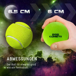 Holland Animal Care Dog Comets Stardust Hundespielzeug Ball aus Gummi Grün Größe M – Bild 1 von 8
