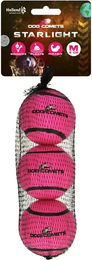 Holland Animal Care Dog Comets Starlight Hundespielzeug Tennisball aus Gummi Rosa Größe M 3er Pack – Bild 1 von 7