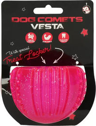 Holland Animal Care Dog Comets Vesta Ball mit Leckerli-Fach in Rosa aus Gummi – Bild 1 von 5
