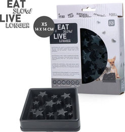 Holland Animal Care Eat Slow Live Longer Star Anti-Schlingnapf Slow Feeder für kleine Hunde XS Grau – Bild 1 von 3