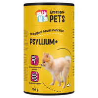 Produktbild von Holland Animal Care Excellent Pets Psyllium+ Pulver zur Verdauungsunterstützung für Hunde 100 g - 100 g